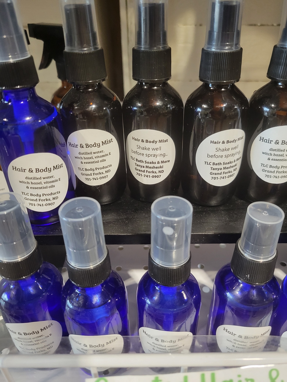 TLC Body Products Handcrafted All-Natural Hair & Body Mists- Vanilla Pistachio